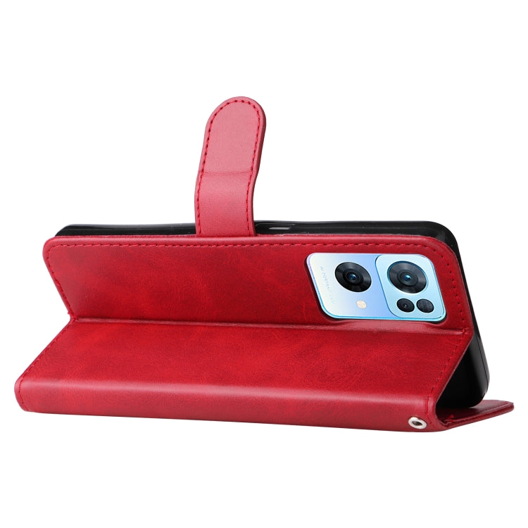 For OPPO Reno7 Pro 5G China & Global Fashion Calf Texture Zipper Horizontal Flip Leather Case