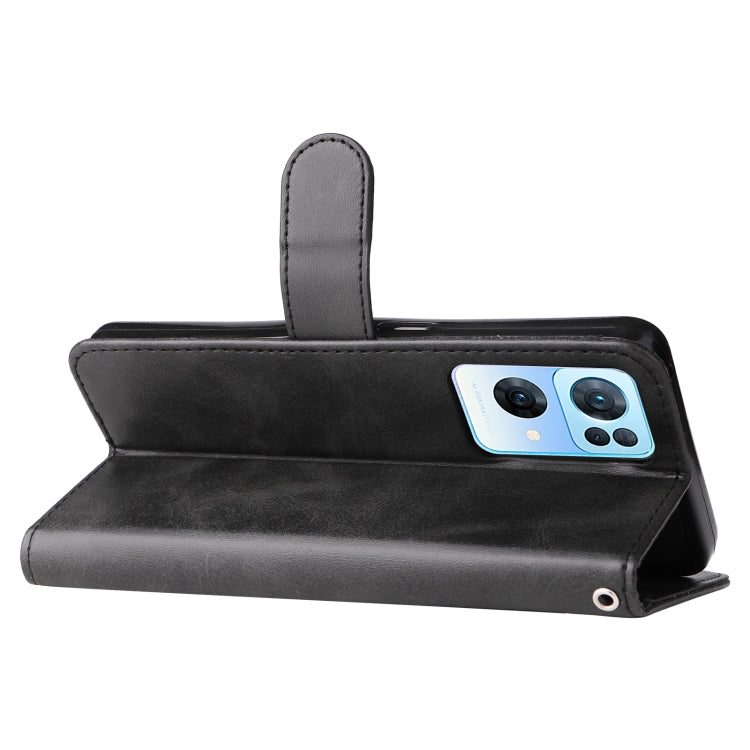 For OPPO Reno7 Pro 5G China & Global Fashion Calf Texture Zipper Horizontal Flip Leather Case