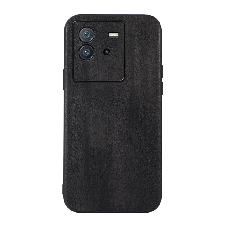 For vivo iQOO Neo6 Yellow Cow Texture PU Phone Case