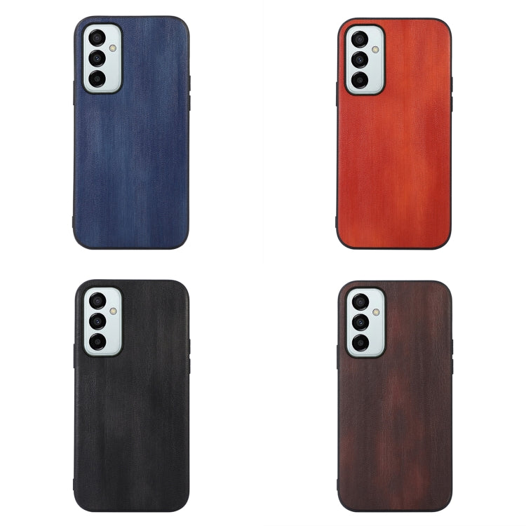 For Samsung Galaxy M23 / F23 5G Yellow Cow Texture PU Phone Case