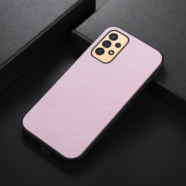 For Samsung Galaxy A13 4G Cowhide Texture PU Phone Case