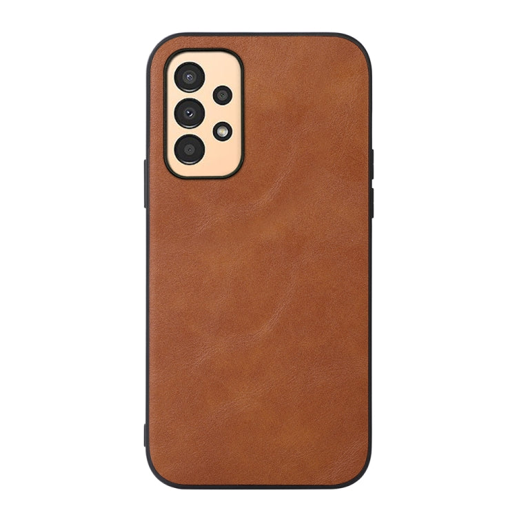 For Samsung Galaxy A13 4G Cowhide Texture PU Phone Case
