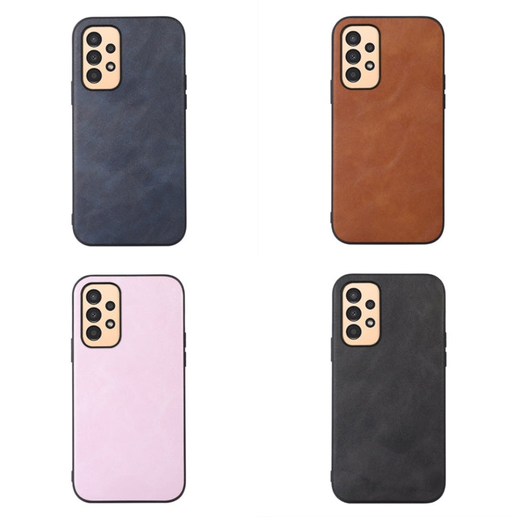 For Samsung Galaxy A13 4G Cowhide Texture PU Phone Case
