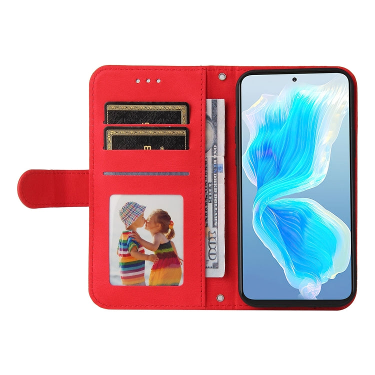 For Tecno Camon 18 Premier Skin Feel Life Tree Metal Button Leather Phone Case