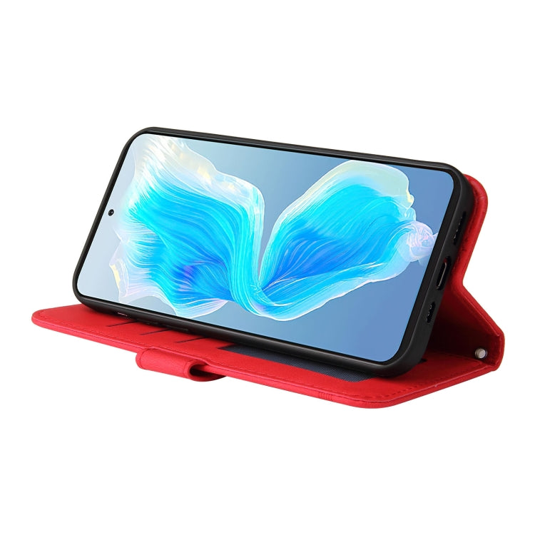 For Tecno Camon 18 Premier Skin Feel Life Tree Metal Button Leather Phone Case