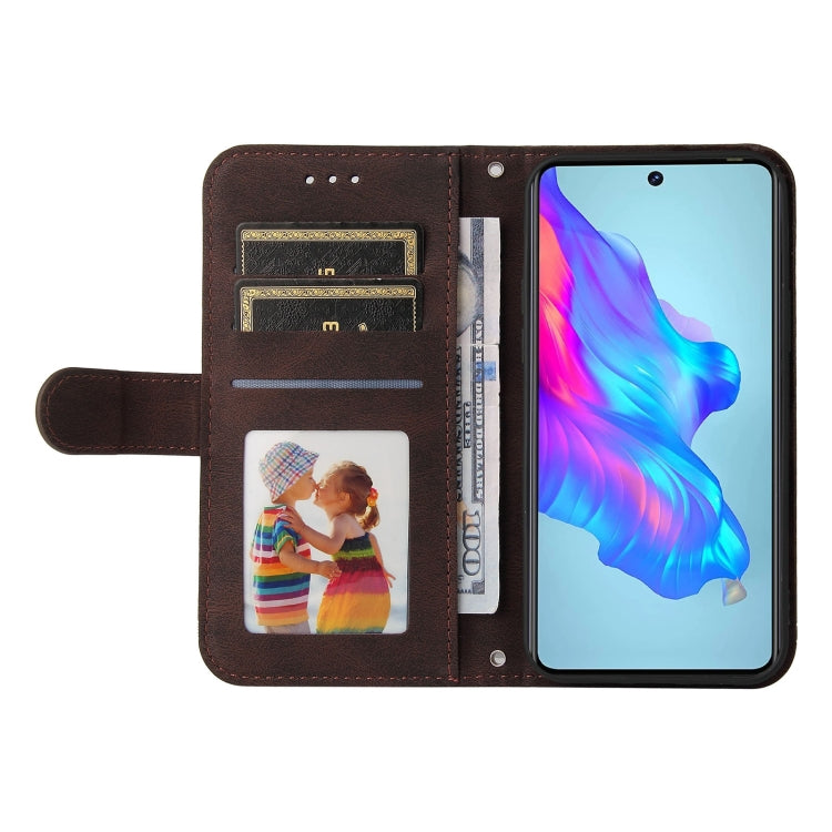 For Tecno Camon 18 / 18 Pro Skin Feel Life Tree Metal Button Leather Phone Case