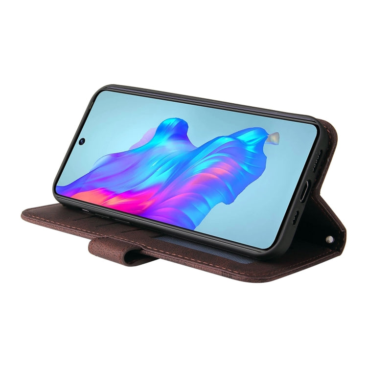 For Tecno Camon 18 / 18 Pro Skin Feel Life Tree Metal Button Leather Phone Case