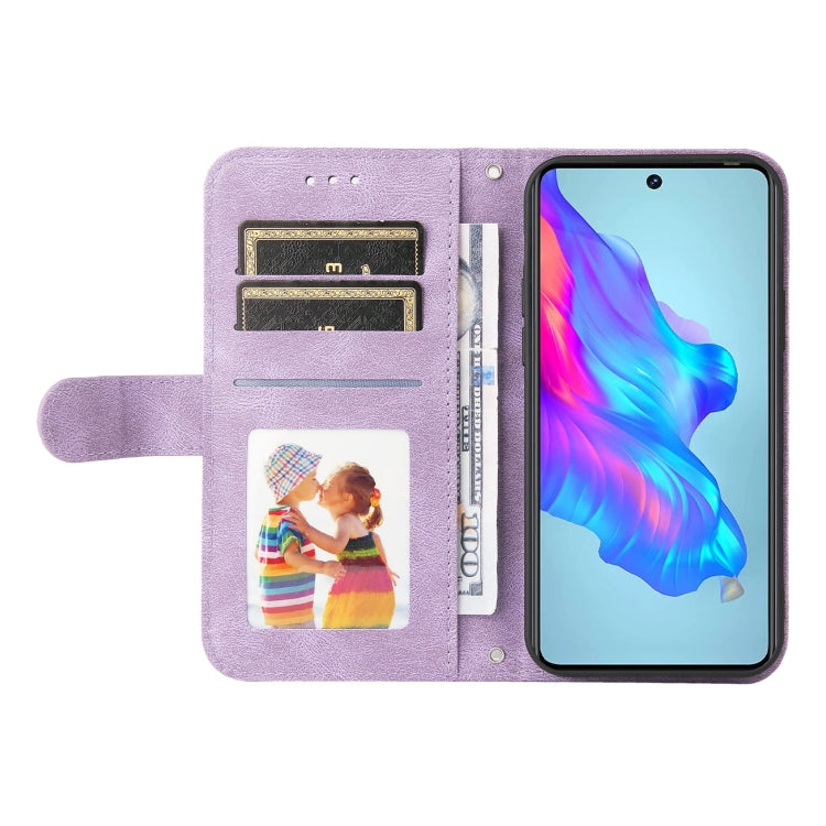 For Tecno Camon 18 / 18 Pro Skin Feel Life Tree Metal Button Leather Phone Case