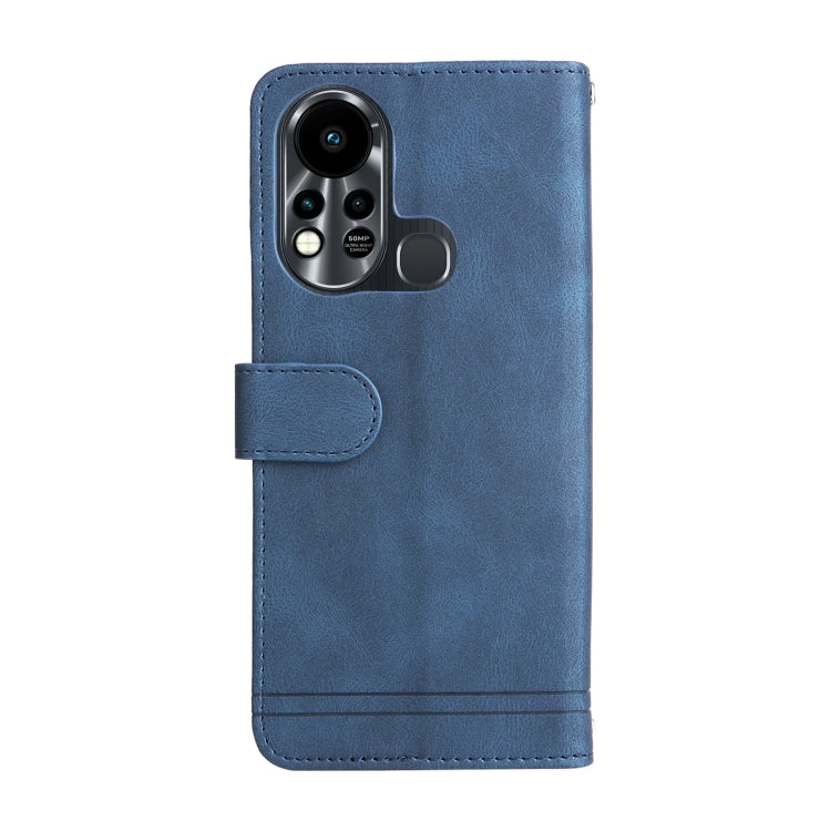 For Infinix Hot 11s Skin Feel Life Tree Metal Button Leather Phone Case