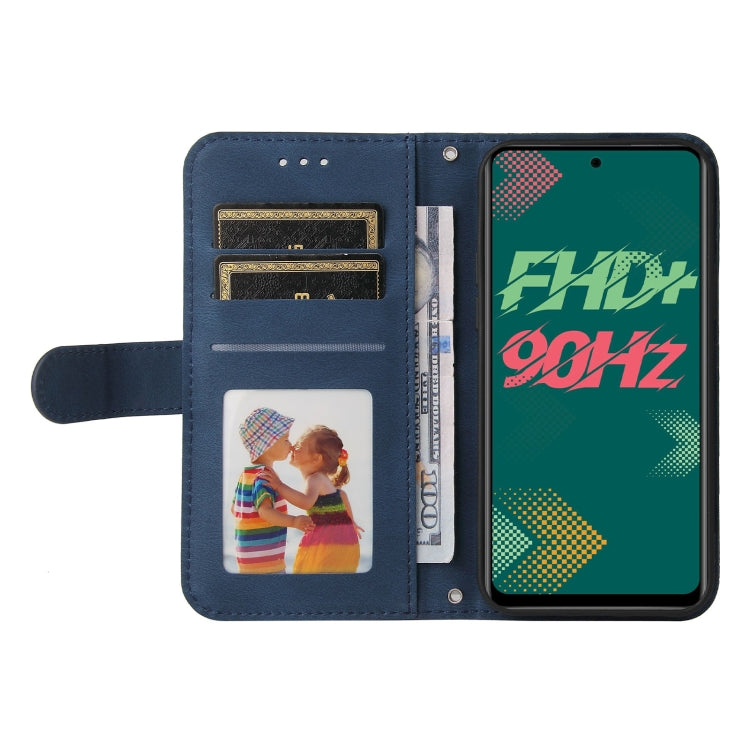 For Infinix Hot 11s Skin Feel Life Tree Metal Button Leather Phone Case
