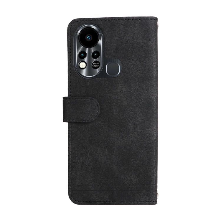 For Infinix Hot 11s Skin Feel Life Tree Metal Button Leather Phone Case