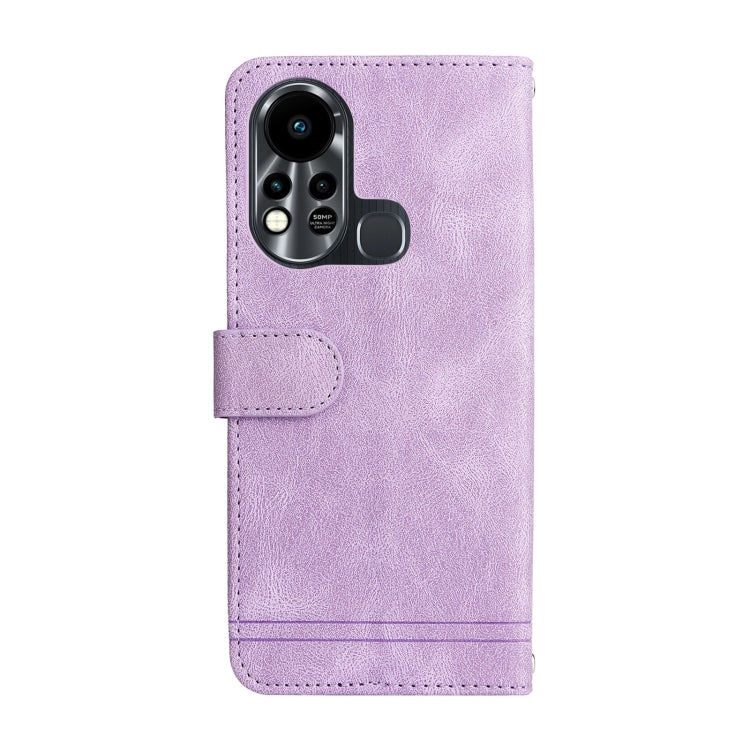 For Infinix Hot 11s Skin Feel Life Tree Metal Button Leather Phone Case