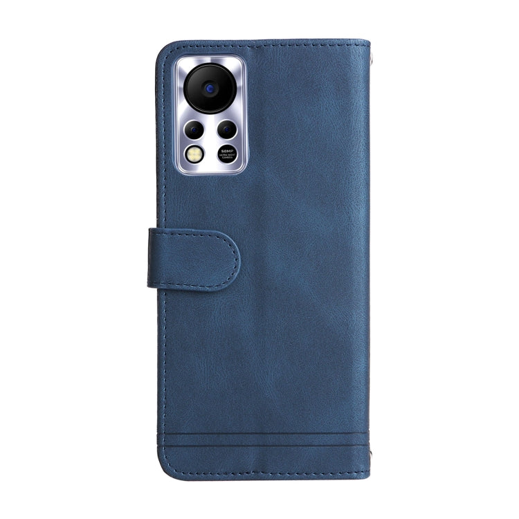 For Infinix Hot 11s NFC Skin Feel Life Tree Metal Button Leather Phone Case