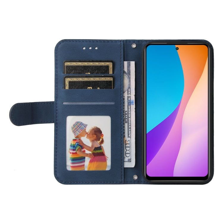 For Infinix Hot 11s NFC Skin Feel Life Tree Metal Button Leather Phone Case