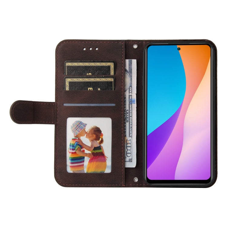 For Infinix Hot 11s NFC Skin Feel Life Tree Metal Button Leather Phone Case