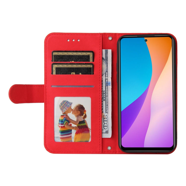 For Infinix Hot 11s NFC Skin Feel Life Tree Metal Button Leather Phone Case
