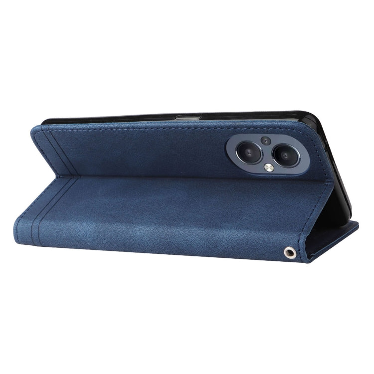 For Infinix Hot 11 Skin Feel Life Tree Metal Button Leather Phone Case