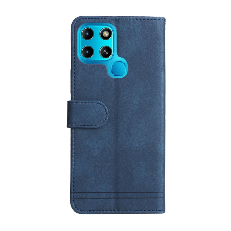 For Infinix Smart 6 Skin Feel Life Tree Metal Button Leather Phone Case