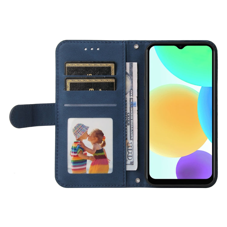 For Infinix Smart 6 Skin Feel Life Tree Metal Button Leather Phone Case