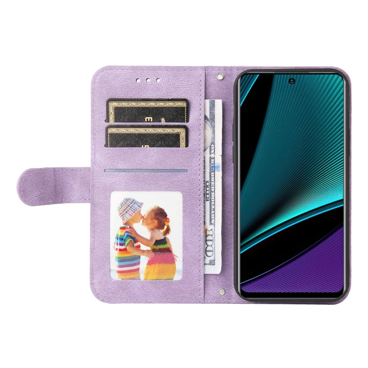 For Infinix Note 11 Pro / 11S / X697 Skin Feel Life Tree Metal Button Leather Phone Case