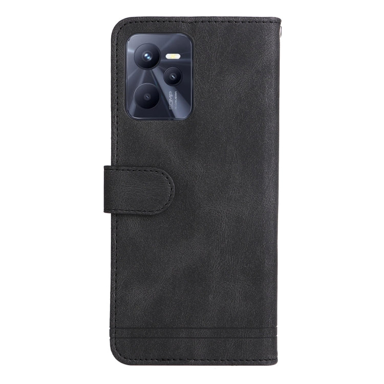 For OPPO Realme C35 Skin Feel Life Tree Metal Button Leather Phone Case