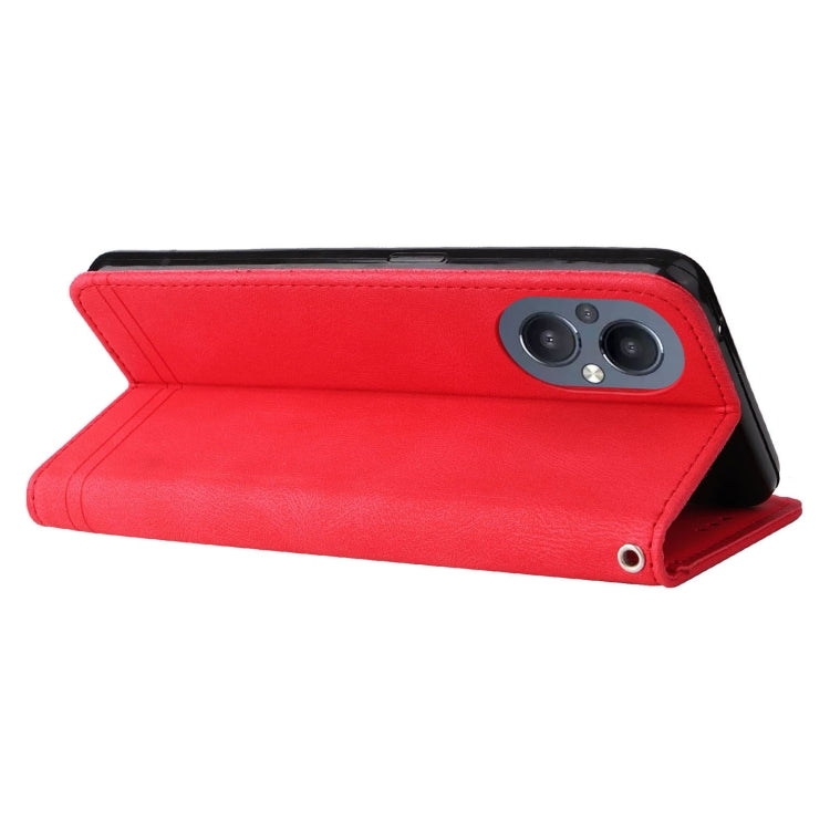 For OPPO A96 5G / Reno7 Z 5G / OnePlus Nord N20 5G Skin Feel Life Tree Metal Button Leather Phone Case