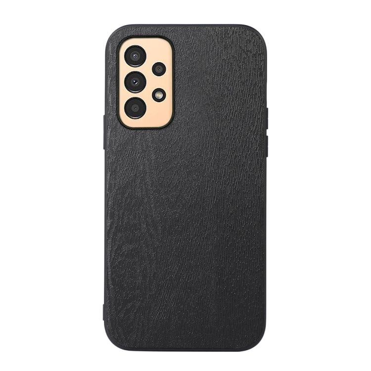 For Samsung Galaxy A13 4G Wood Texture PU Phone Case