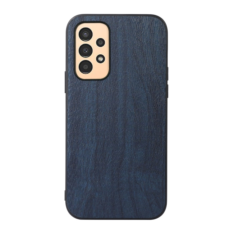 For Samsung Galaxy A13 4G Wood Texture PU Phone Case