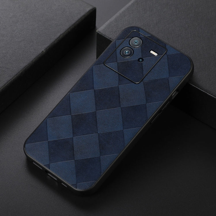 For vivo iQOO Neo6 Weave Plaid PU Phone Case