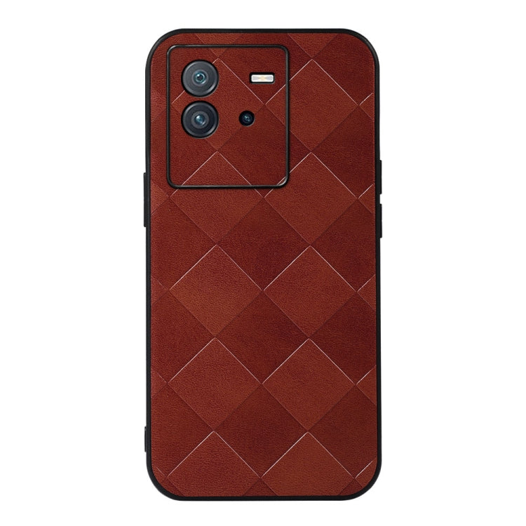 For vivo iQOO Neo6 Weave Plaid PU Phone Case