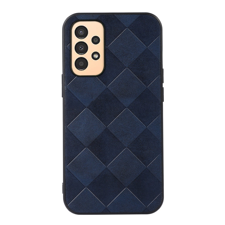 For Samsung Galaxy A13 4G Weave Plaid PU Phone Case
