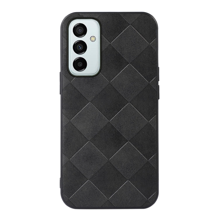 For Samsung Galaxy M23 / F23 5G Weave Plaid PU Phone Case