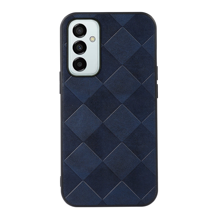 For Samsung Galaxy M23 / F23 5G Weave Plaid PU Phone Case