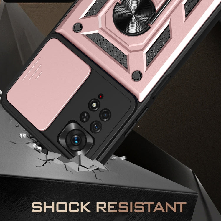 For Xiaomi Redmi Note 11 Pro Global Sliding Camera Cover Design TPU+PC Protective Phone Case