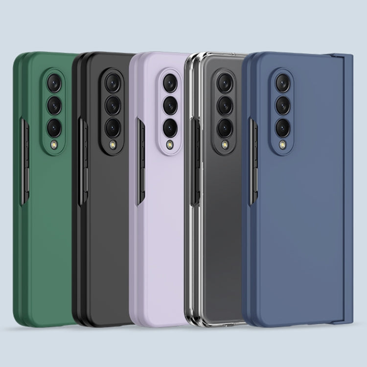 For Samsung Galaxy Z Fold3 5G Pen Slot Oil-sprayed PC+Tempered Film Phone Case