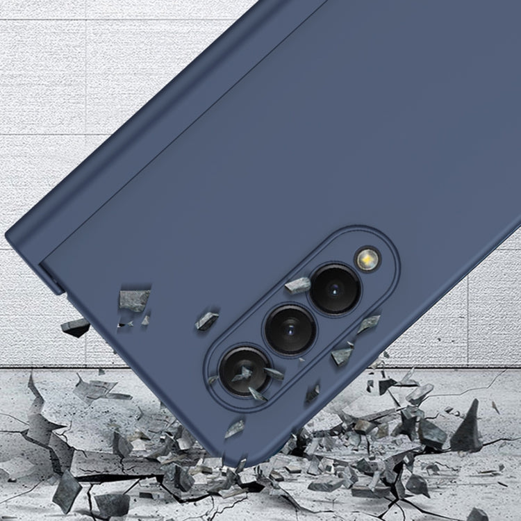 For Samsung Galaxy Z Fold3 5G Pen Slot Oil-sprayed PC+Tempered Film Phone Case