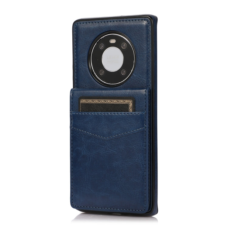 For Huawei Mate 40 Solid Color PC + TPU Protective Case with Holder & Card Slots
