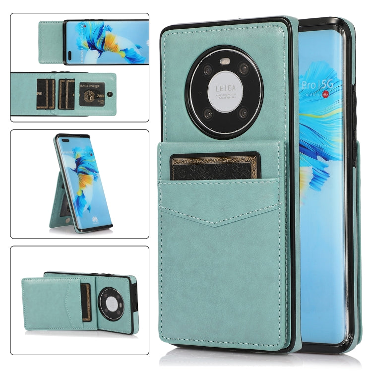For Huawei Mate 40 Solid Color PC + TPU Protective Case with Holder & Card Slots