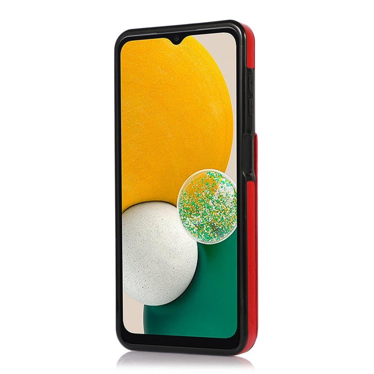For Samsung Galaxy A13 4G Solid Color PC + TPU Protective Case with Holder & Card Slots