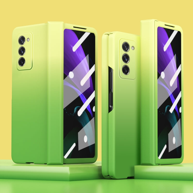 For Samsung Galaxy Z Fold2 5G Colorful Gradient Tempered Film Integrated Phone Case