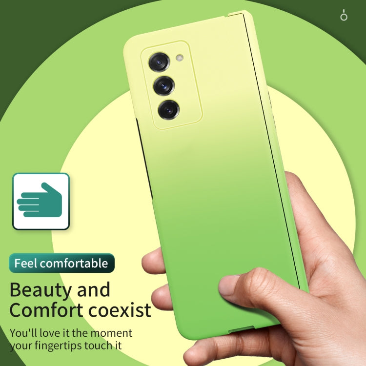 For Samsung Galaxy Z Fold2 5G Colorful Gradient Tempered Film Integrated Phone Case