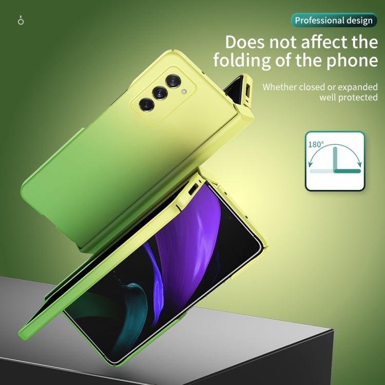For Samsung Galaxy Z Fold2 5G Colorful Gradient Tempered Film Integrated Phone Case