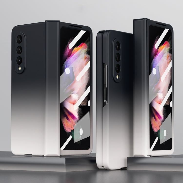 For Samsung Galaxy Z Fold3 5G Colorful Gradient Tempered Film Integrated Phone Case