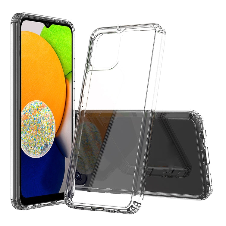 For Samsung Galaxy A03 164mm Shockproof Scratchproof TPU + Acrylic Phone Case(Transparent)