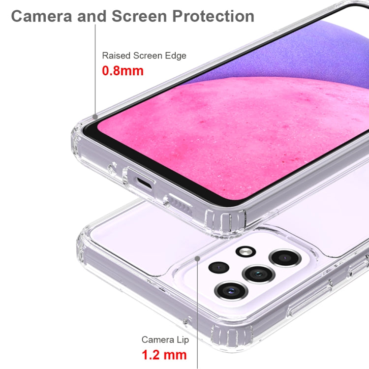 For Samsung Galaxy A33 5G Shockproof Scratchproof TPU + Acrylic Phone Case(Transparent)