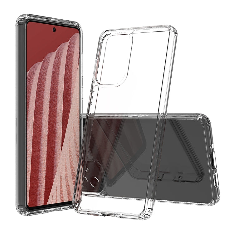 For Samsung Galaxy A73 5G Shockproof Scratchproof TPU + Acrylic Phone Case(Transparent)