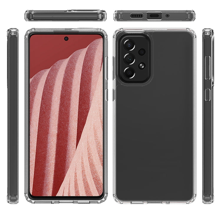 For Samsung Galaxy A73 5G Shockproof Scratchproof TPU + Acrylic Phone Case(Transparent)