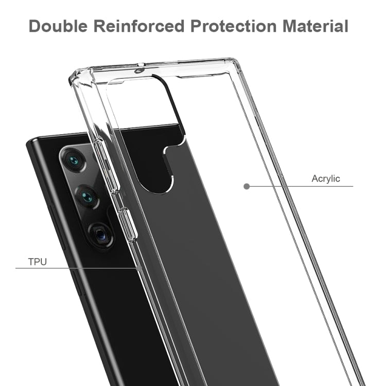 For Samsung Galaxy S22 Ultra 5G Shockproof Scratchproof TPU + Acrylic Phone Case(Transparent)