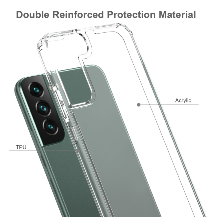 For Samsung Galaxy S22 5G Shockproof Scratchproof TPU + Acrylic Phone Case(Transparent)