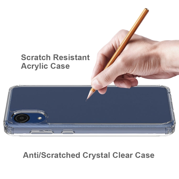 For Samsung Galaxy A03 Core Shockproof Scratchproof TPU + Acrylic Phone Case(Transparent)